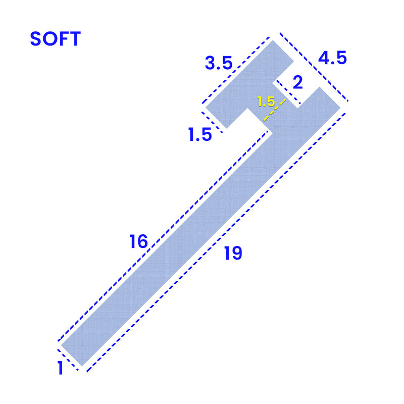 Durable & Flexible PVC Shower Seal Fits 3.5mm Channels Easy Installation