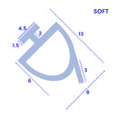 Shower & Bath Screen Seal 4.5mm Slot 13mm Height