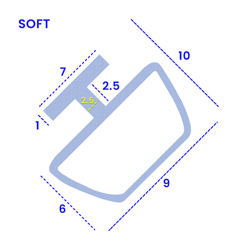 High-Quality PVC Shower Seal 1000mm &2000mm Lengths