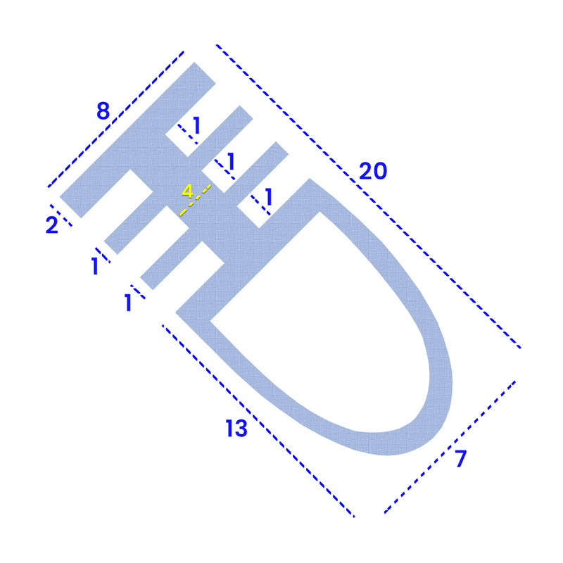 Soft PVC Shower Seal for 15mm to 20mm Gaps