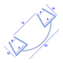 Premium Clear PVC Shower Seal Fits 4mm to 6mm Glass