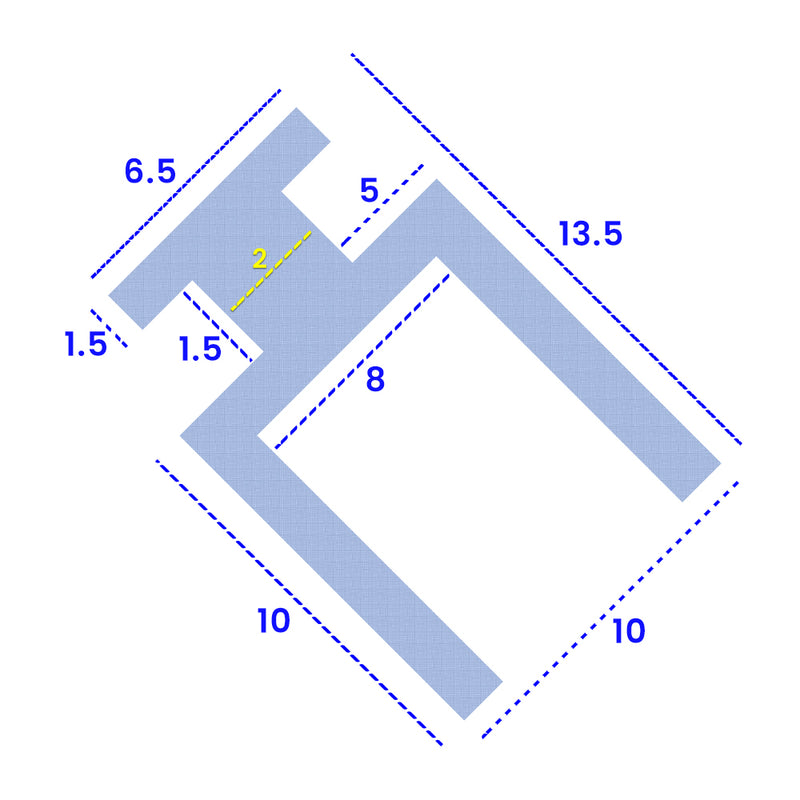 Flexible PVC Shower Seal for 6.5mm Wide Channels