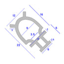 Flexible PVC Seal for Shower and Bath Screens Easy to Install