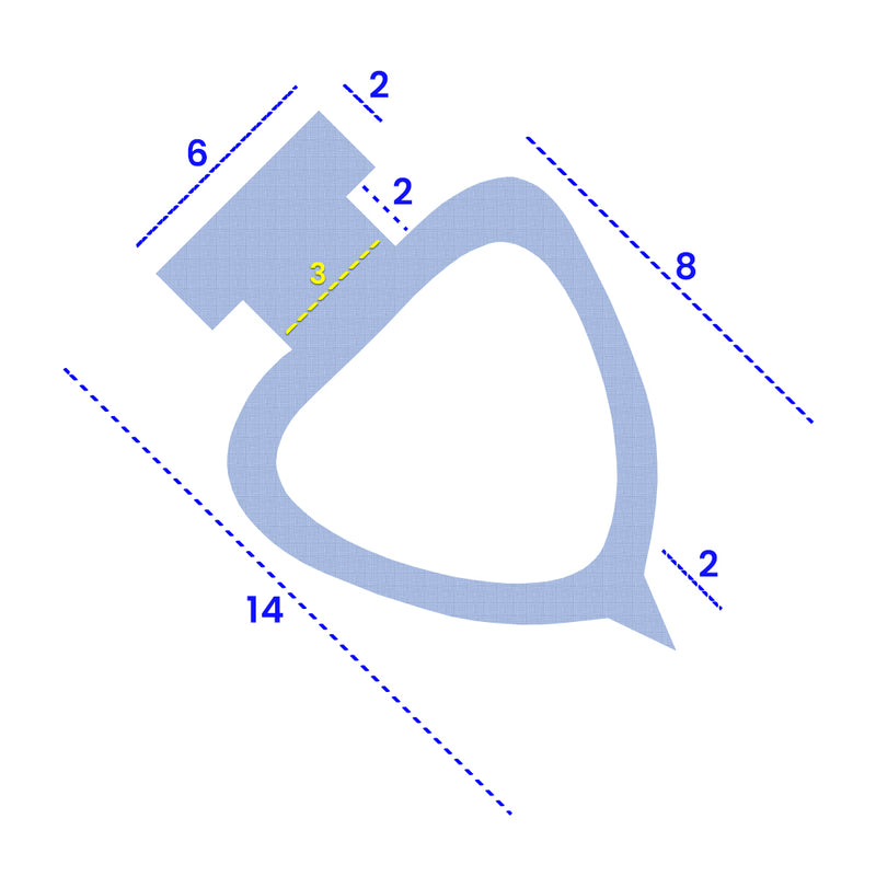 Easy-to-Install Clear PVC Seal for Shower and Bath Screens