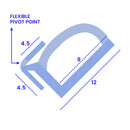 Versatile Clear PVC Seal for Bath and Shower Screens Easy to Cut