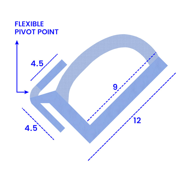 Versatile Clear PVC Seal for Bath and Shower Screens Easy to Cut