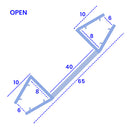 High-Quality Rigid PVC U Section Seal for Shower Glass 6-8mm Thickness
