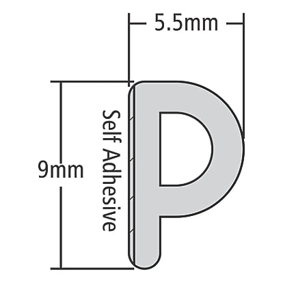 High-Durable Self-Adhesive EPDM Brown Rubber P Strip For Frames and Windows