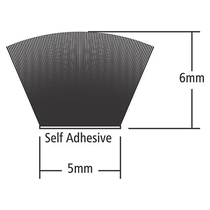 Industrial Grade Self-Adhesive Brush Pile Weatherstrips For Reliable Seal