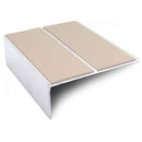 85 x 32mm Aluminium Non-Slip Stair Nosing Durable Edge Trim with PVC Insert