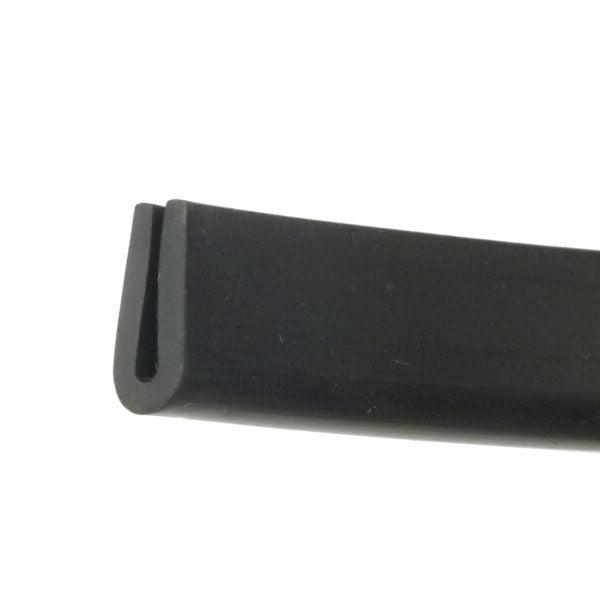 Flexible Black Durable PVC Flexible Rubber U-Shape Edge Trim for DIY and Product Finishing Projects