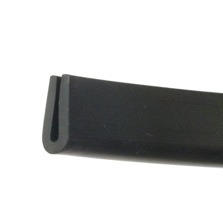 Flexible Protective Black PVC Rubber U-Shape Edge Trim for  Edges and Gaps