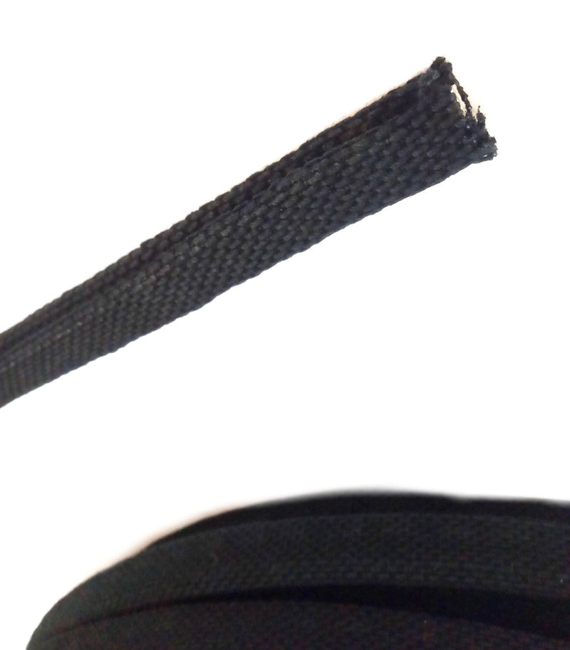 Durable Black Woven Fabric Panel Edging Trim for Automotive & Upholstery Projects