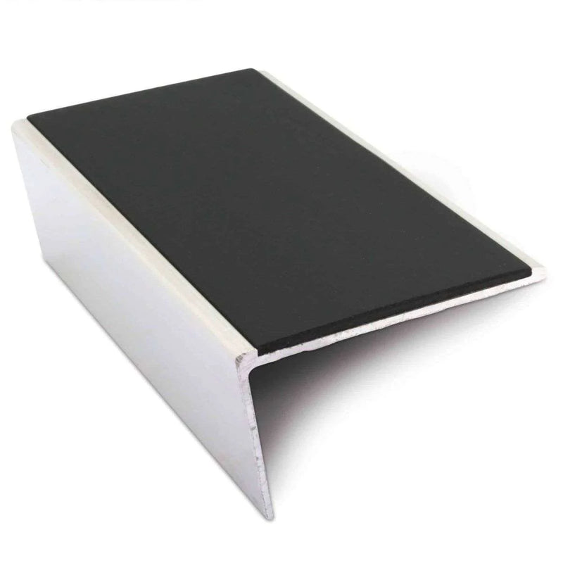 57x32mm Aluminium Non-Slip Stair Nosing with PVC Insert Rakeback Edge Trim