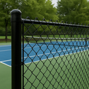 Black PVC Coated Chain Link Fence – 12.5m x1800mm x 50mm Heavy Duty Roll