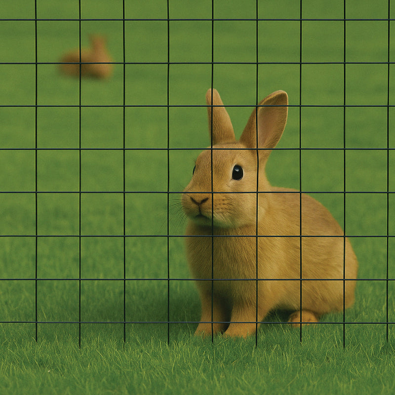 Premium Black PVC Coated Welded Wire Mesh – 25x25mm Square Hole, Light-weight