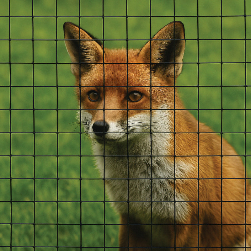 Premium Black PVC Coated Welded Wire Mesh – 25x25mm Square Hole, Light-weight