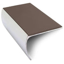 57 x 40mm Aluminium Non-Slip Stair Nosing Bullnose Edge with PVC Insert