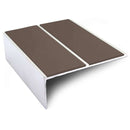 85 x 32mm Aluminium Non-Slip Stair Nosing Durable Edge Trim with PVC Insert