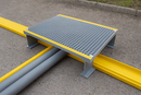 GRP Step-Over Platform – Heavy-Duty Non-Slip Industrial Access for Pipes, Cables & Low Obstructions UK