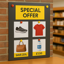 Magnetic Sheet – A4, 0.6mm Thick, Adhesive Backed, Pack of 5