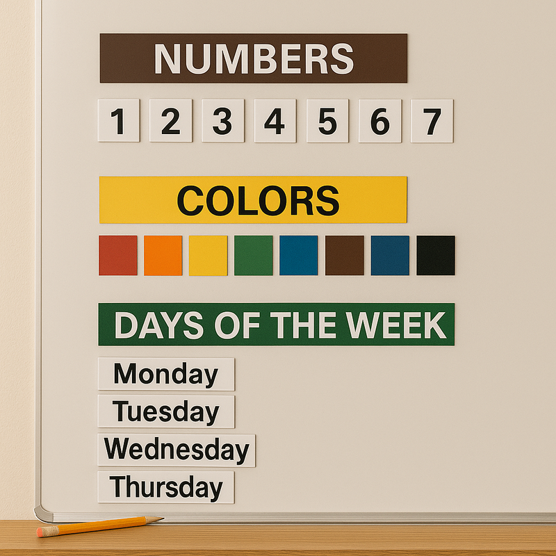 Magnetic Label Tape – Gloss Finish, 10m Roll, Assorted Sizes & Colours