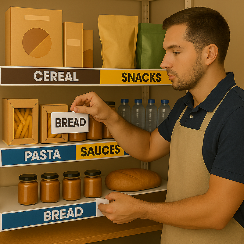 Magnetic Label Tape – Gloss Finish, 10m Roll, Assorted Sizes & Colours