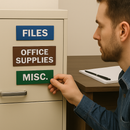 Magnetic Label Tape – Gloss Finish, 10m Roll, Assorted Sizes & Colours