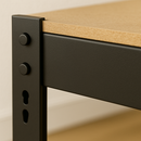 Premium Black Steel Workbench – Heavy-Duty 200kg Shelves | Boltless Garage &amp; DIY Table with Storage Shelf