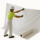 Heavy Duty Clear Polythene Sheeting 1000 Gauge Tuffreel 4m x 25m Roll Premium Surface Protection for Building & Renovation