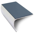 57 x 40mm Aluminium Non-Slip Stair Nosing Bullnose Edge with PVC Insert
