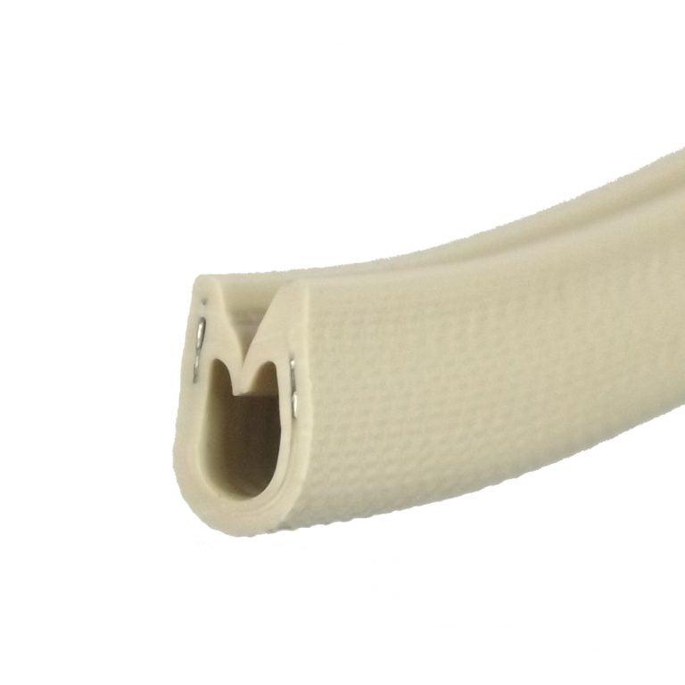 Weather Resistant Durable Cream PVC Protective Edge Trim for Automotive and Marine Applications