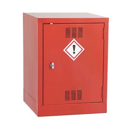 High Performance Red 1-Shelf Pesticide Cabinet Secure Storage For Pesticides & Fertilizers