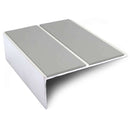 85 x 32mm Aluminium Non-Slip Stair Nosing Durable Edge Trim with PVC Insert