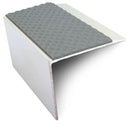 Tredsafe® DDA Compliant Aluminium Stair Nosing 67mm x 55mm Premium Non-Slip Edge Trim with PVC Insert Commercial & Industrial Use
