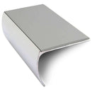 57 x 40mm Aluminium Non-Slip Stair Nosing Bullnose Edge with PVC Insert