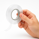 Premium Double-Sided Clear Tape 19mm x 1mm x 11m Ideal for Invisible Mounting