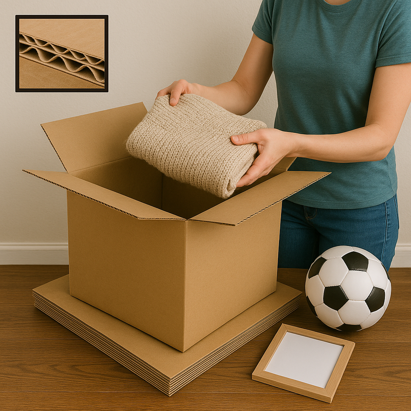 Premium Double Wall Shipping Boxes Crush-Resistant Cartons for Heavy Items