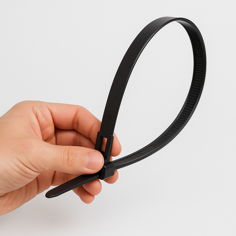 Heavy-Duty Releasable Cable Ties Reusable Nylon  Ties with Easy Release for Professional & Home Use
