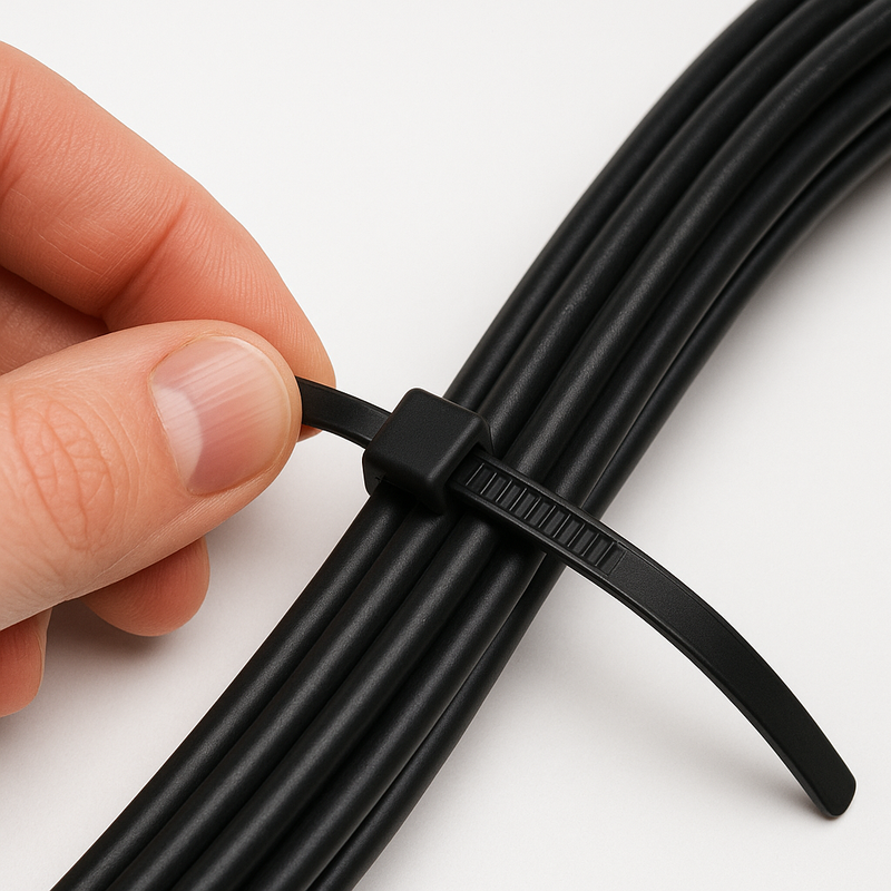 Heavy-Duty Releasable Cable Ties (100 Pack) Reusable Nylon Ties for Professional & Use