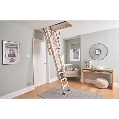 High Impact Timber Loft Ladder Kit For Home And Workspaces - 2.85m