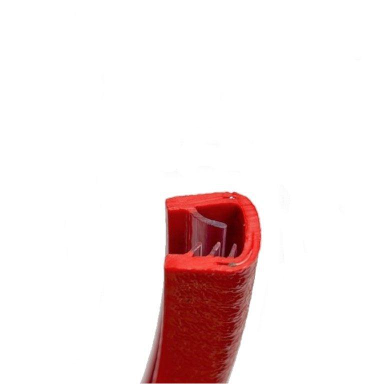 Heavy-Duty PVC Extra Large Red Edge Trim with Flexible Steel Spine for Edge Protection & Finishing