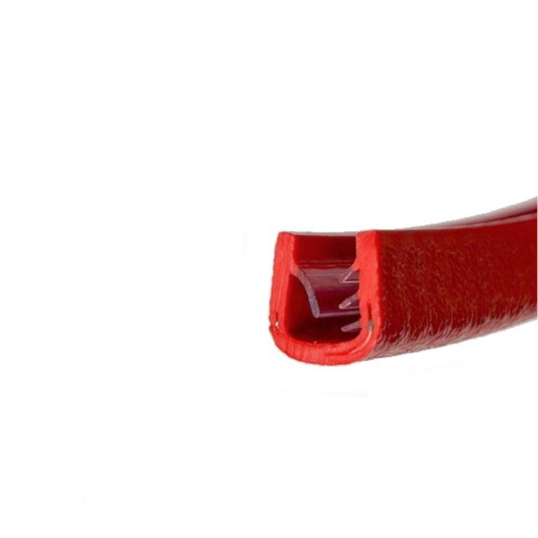 Heavy-Duty PVC Extra Large Red Edge Trim with Flexible Steel Spine for Edge Protection & Finishing