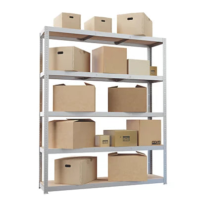 Premium Galvanized Steel 5-Tier Boltless Shelving Unit For Warehouses & Basements