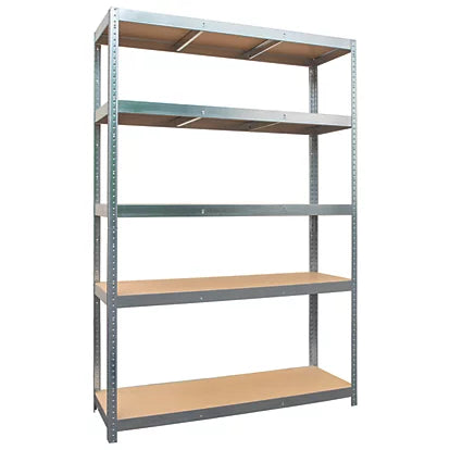 Premium Galvanized Steel 5-Tier Boltless Shelving Unit For Warehouses & Basements