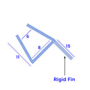Premium Rigid PVC Shower Seal No Adhesive Required