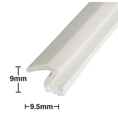 Premium 2 Pack White Elite 11 Push-Fit Joinery Seals Perfect For Windows & Doors - 6M