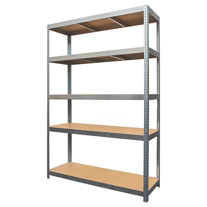 Premium Galvanized Steel 5-Tier Boltless Shelving Unit For Warehouses & Basements