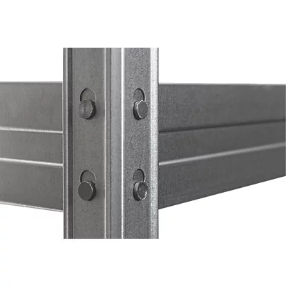 High Quality 5-Tier Silver Galvanised Steel Rivet Shelving Unit - 900mm