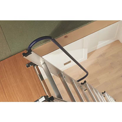 High Durable Aluminium Loft Ladder With Safety Handrails - 3.1m